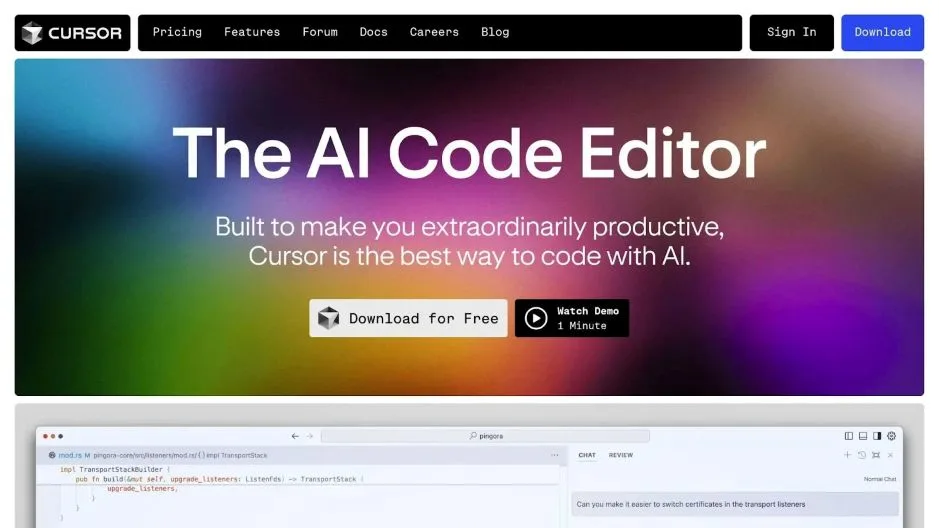 Cursor AI code editor designed to boost developer productivity