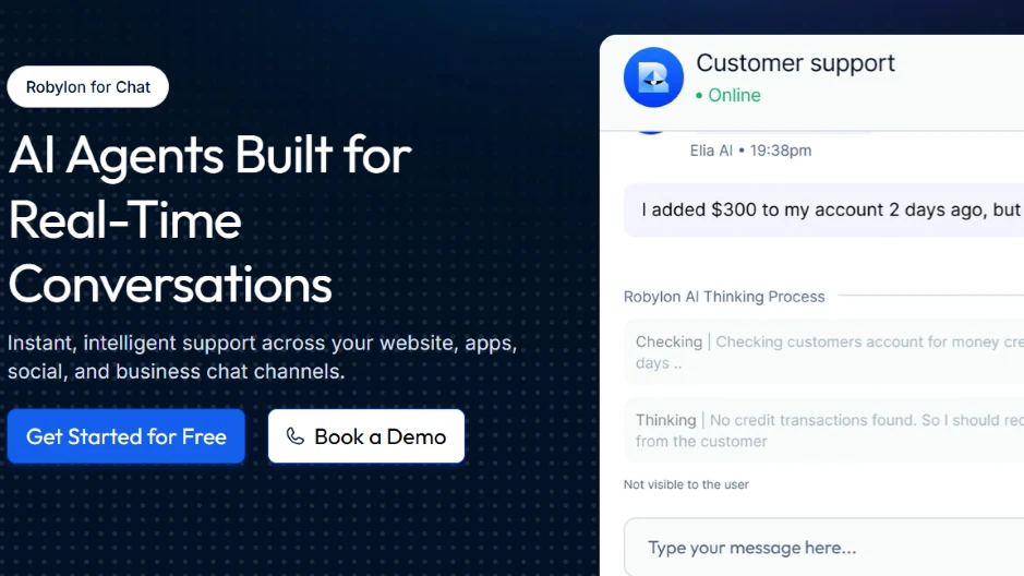 obylon AI chat agent providing real-time customer support on web and apps