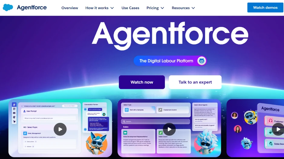 Salesforce Agentforce showcases AI digital labor and customer support agents