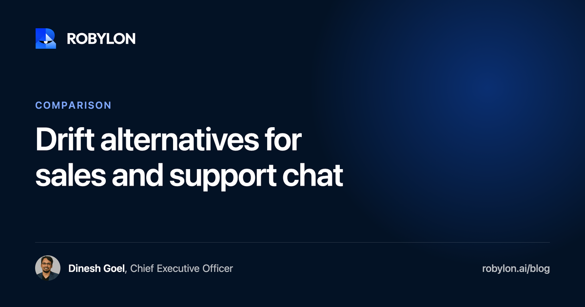 8 best Drift alternatives for sales and support chat in 2026