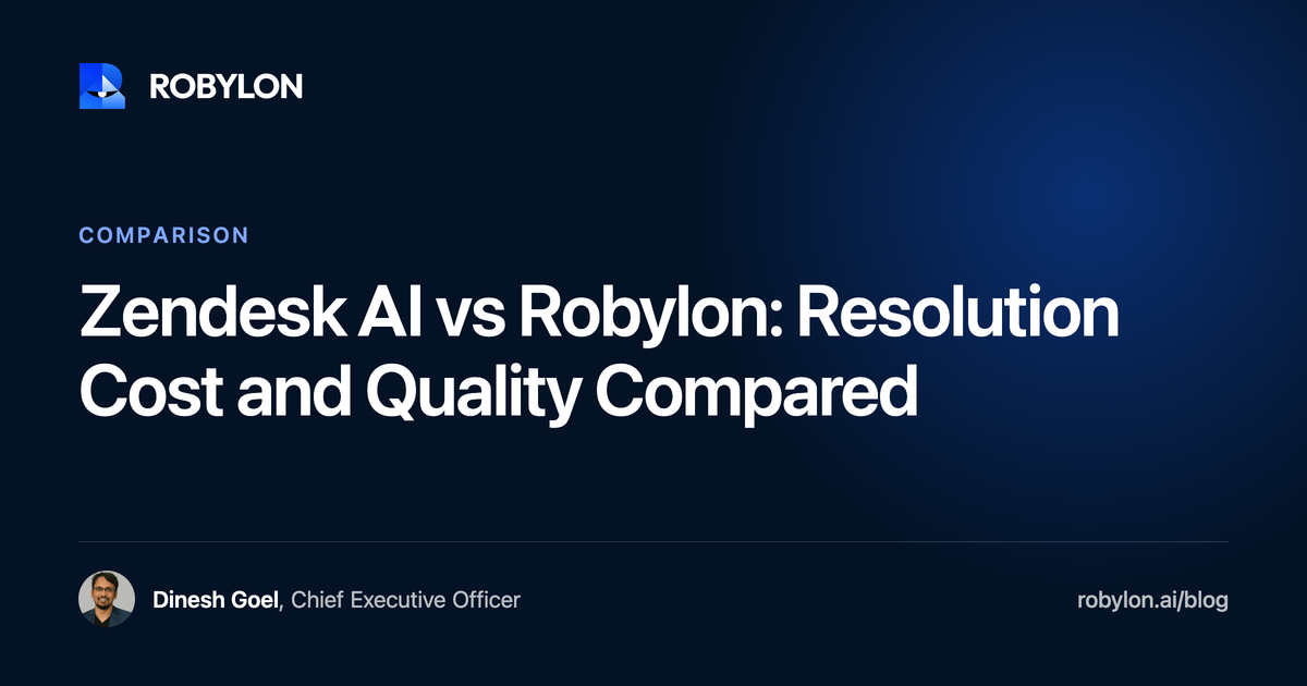 Zendesk AI vs Robylon: Resolution Cost and Quality Compared